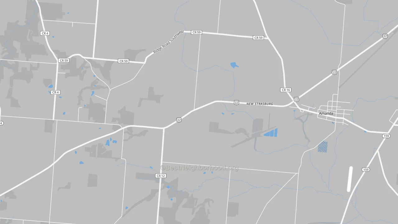 Transit Grade map of New Strasburg, OH
