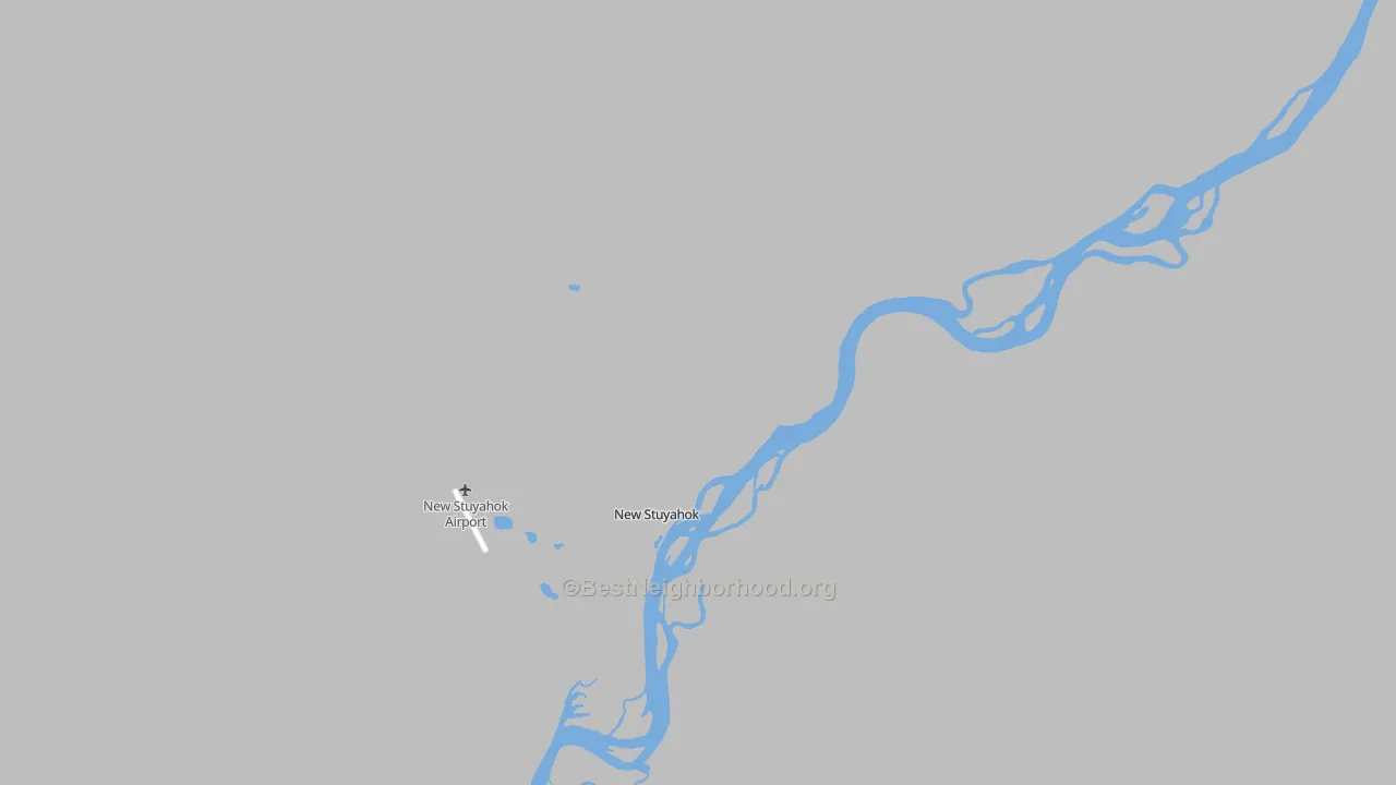 Transit Grade map of New Stuyahok, AK