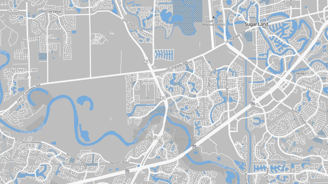 Transit Grade map of New Territory, TX