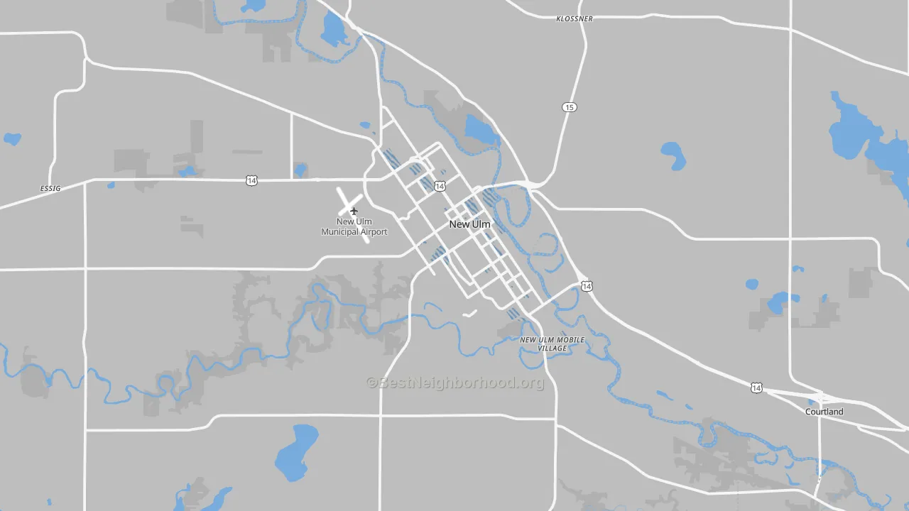 Transit Grade map of New Ulm, MN