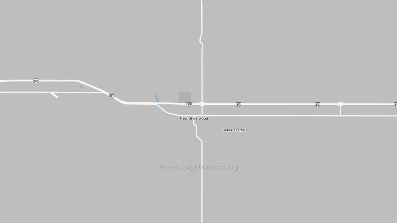 Transit Grade map of New Underwood, SD