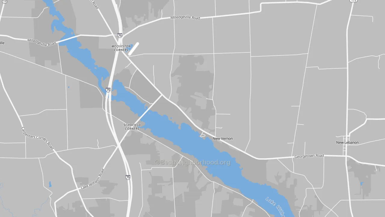 Transit Grade map of New Vernon, PA