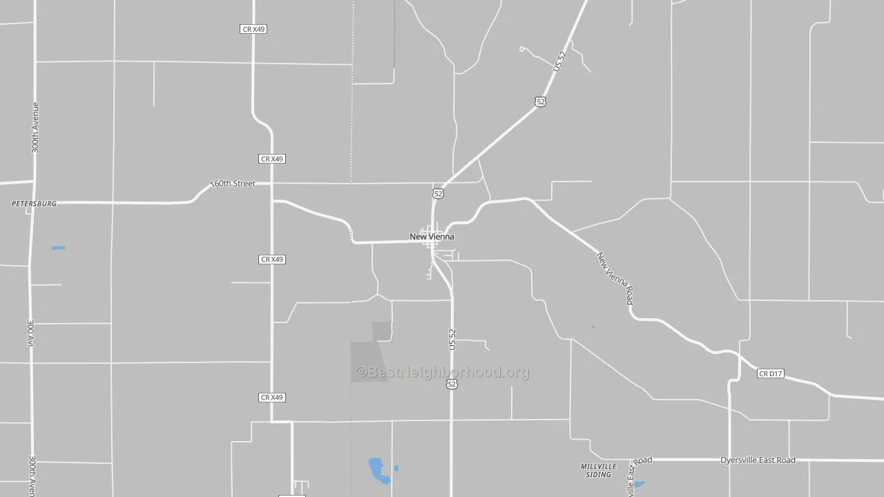 Transit Grade map of New Vienna, IA