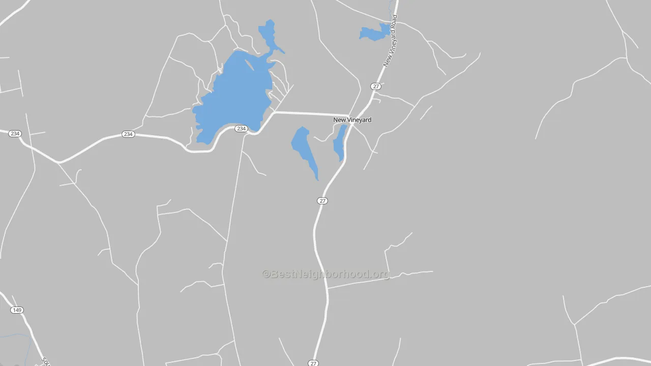 Transit Grade map of New Vineyard, ME