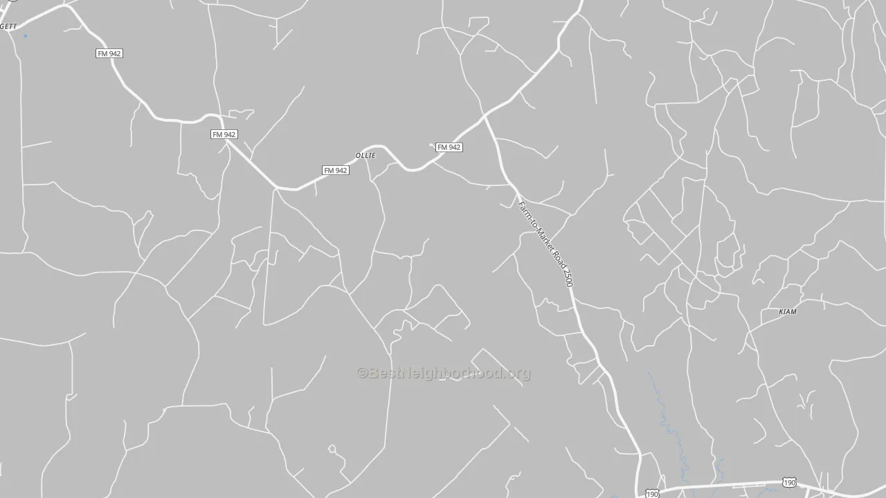 Transit Grade map of New Willard, TX