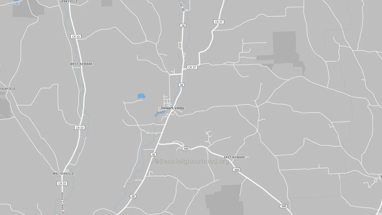 Transit Grade map of Newark Valley, NY