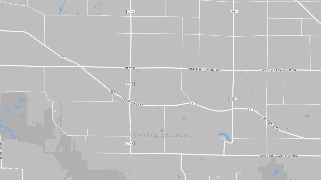 Transit Grade map of Newark, WI