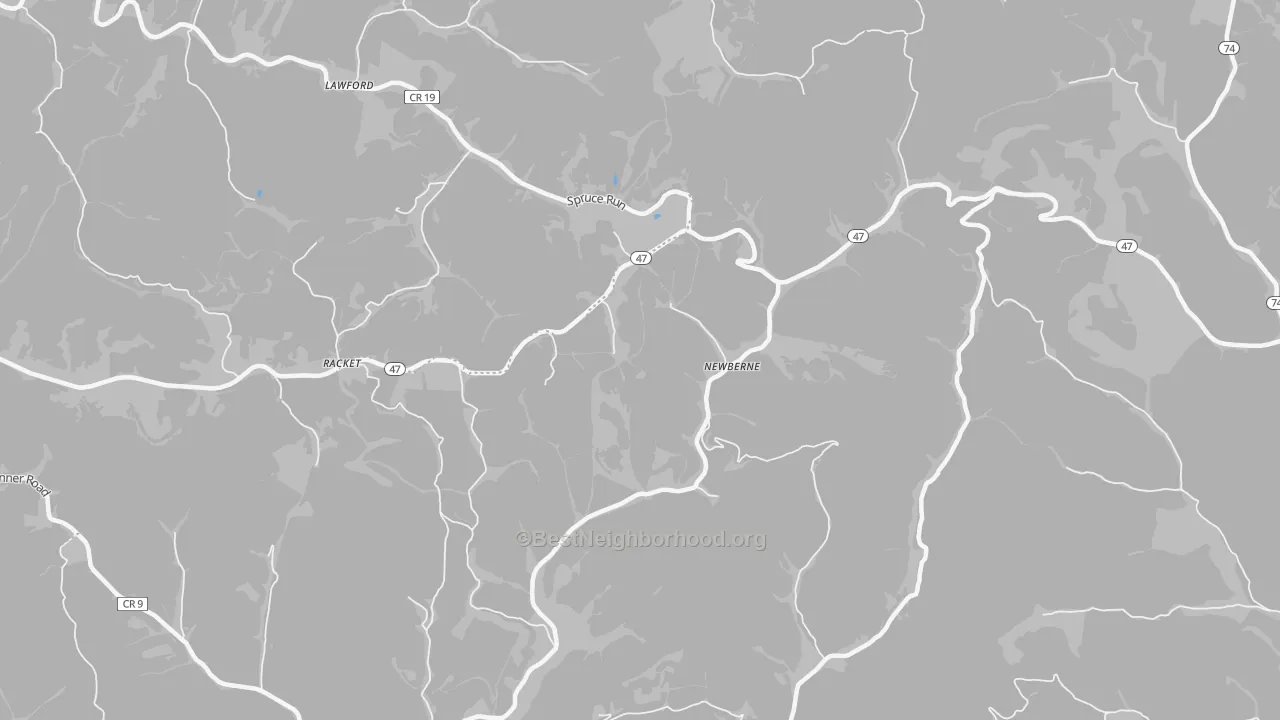 Transit Grade map of Newberne, WV