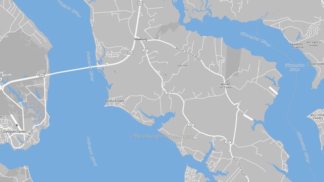 Transit Grade map of Newburg, MD