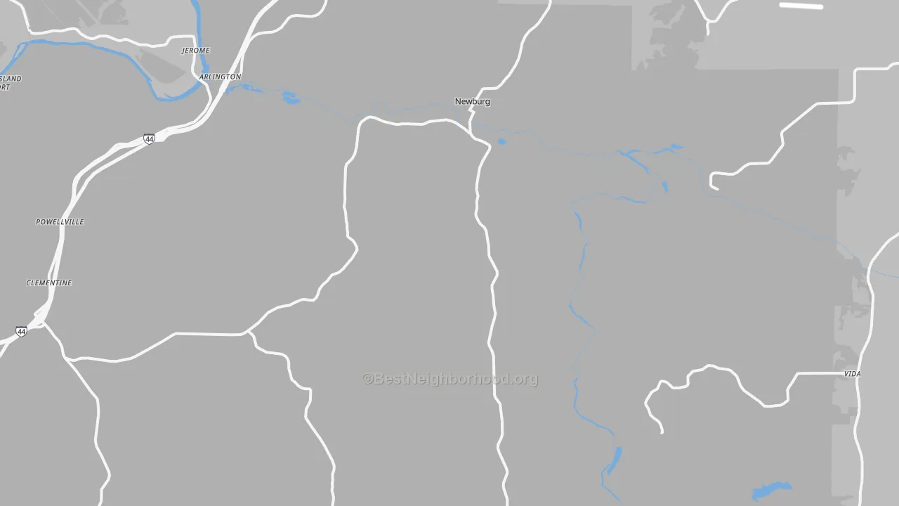 Transit Grade map of Newburg, MO