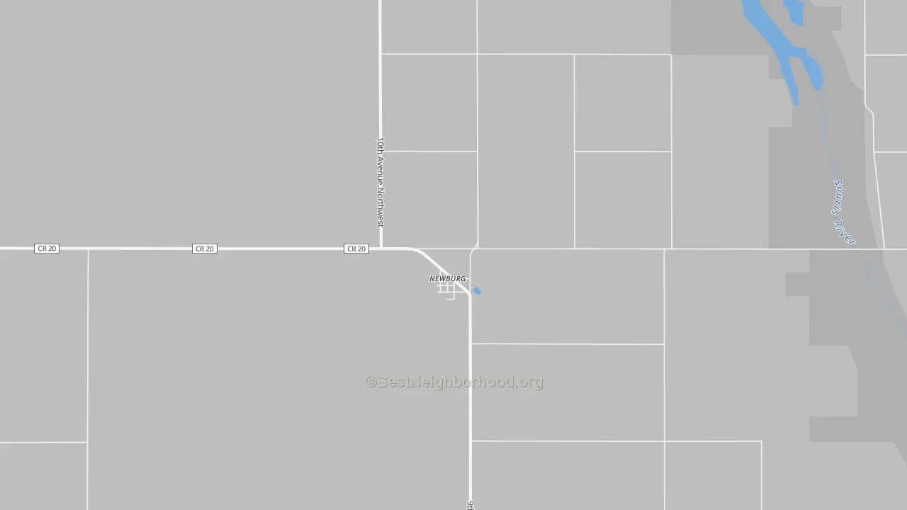 Transit Grade map of Newburg, ND