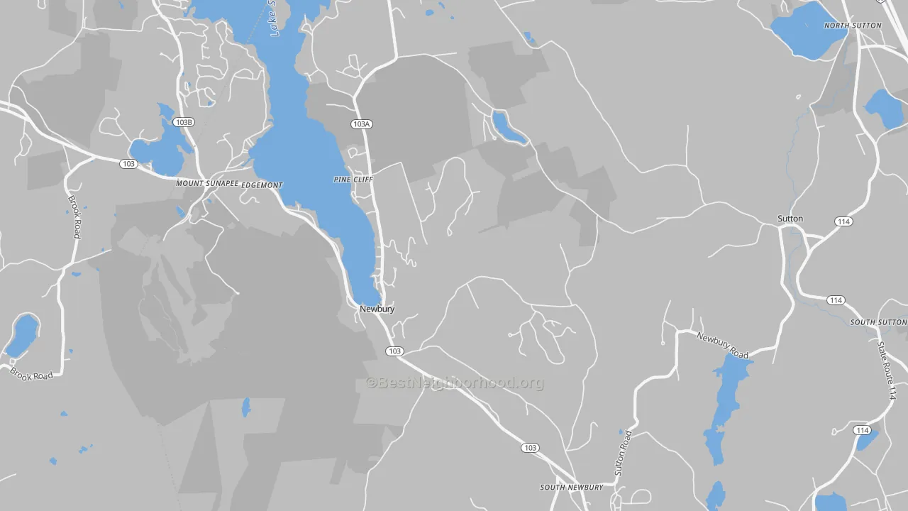Transit Grade map of Newbury, NH