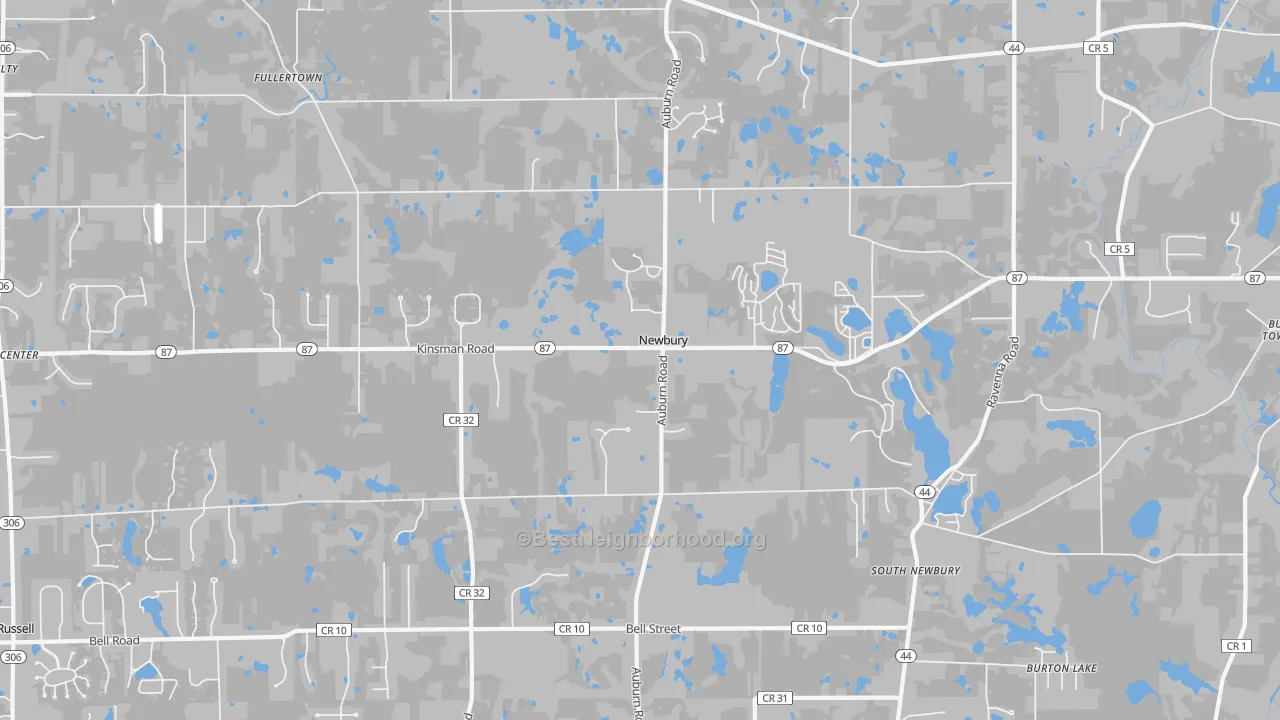Transit Grade map of Newbury, OH