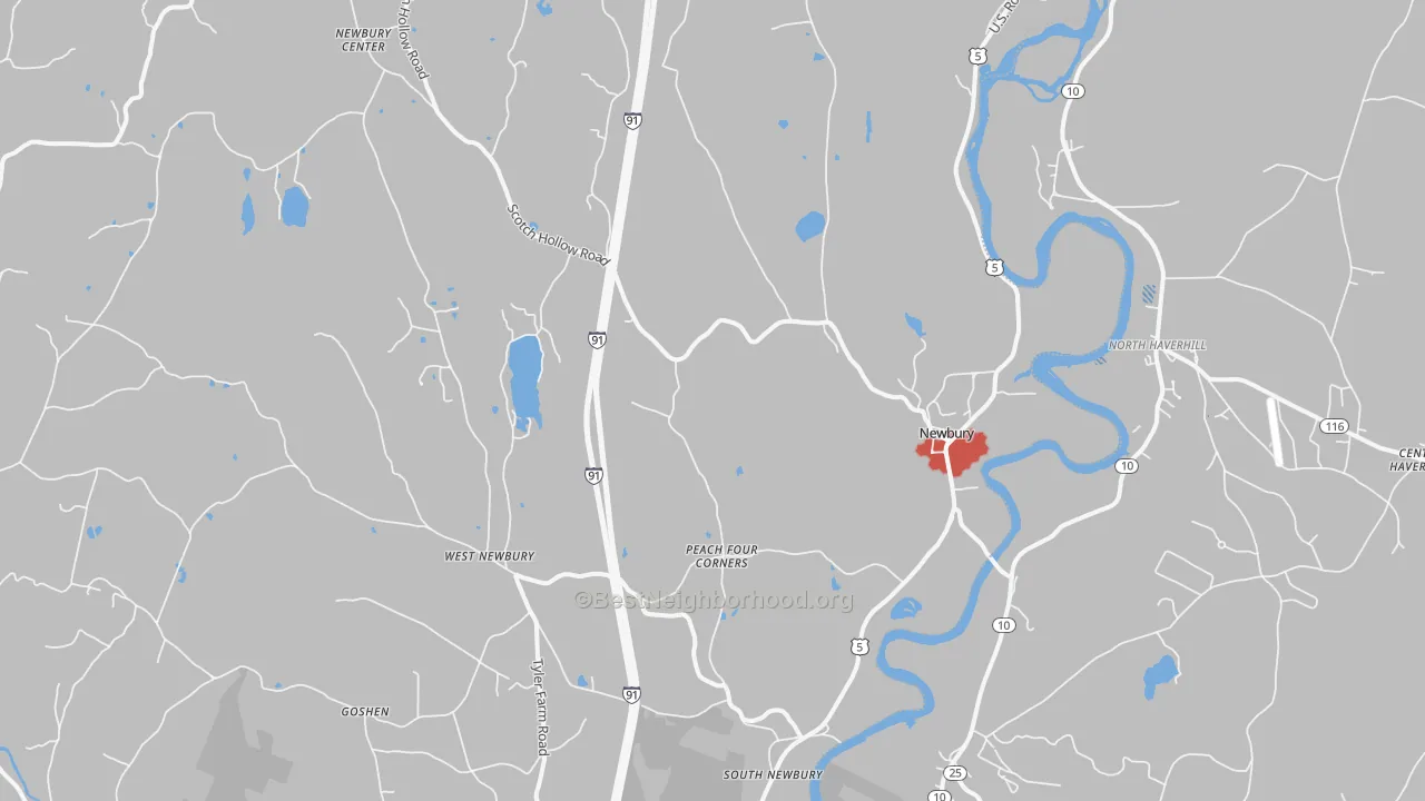 Transit Grade map of Newbury, VT