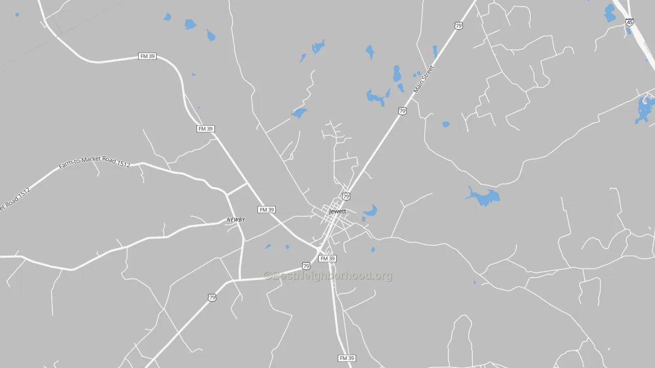 Transit Grade map of Newby, TX