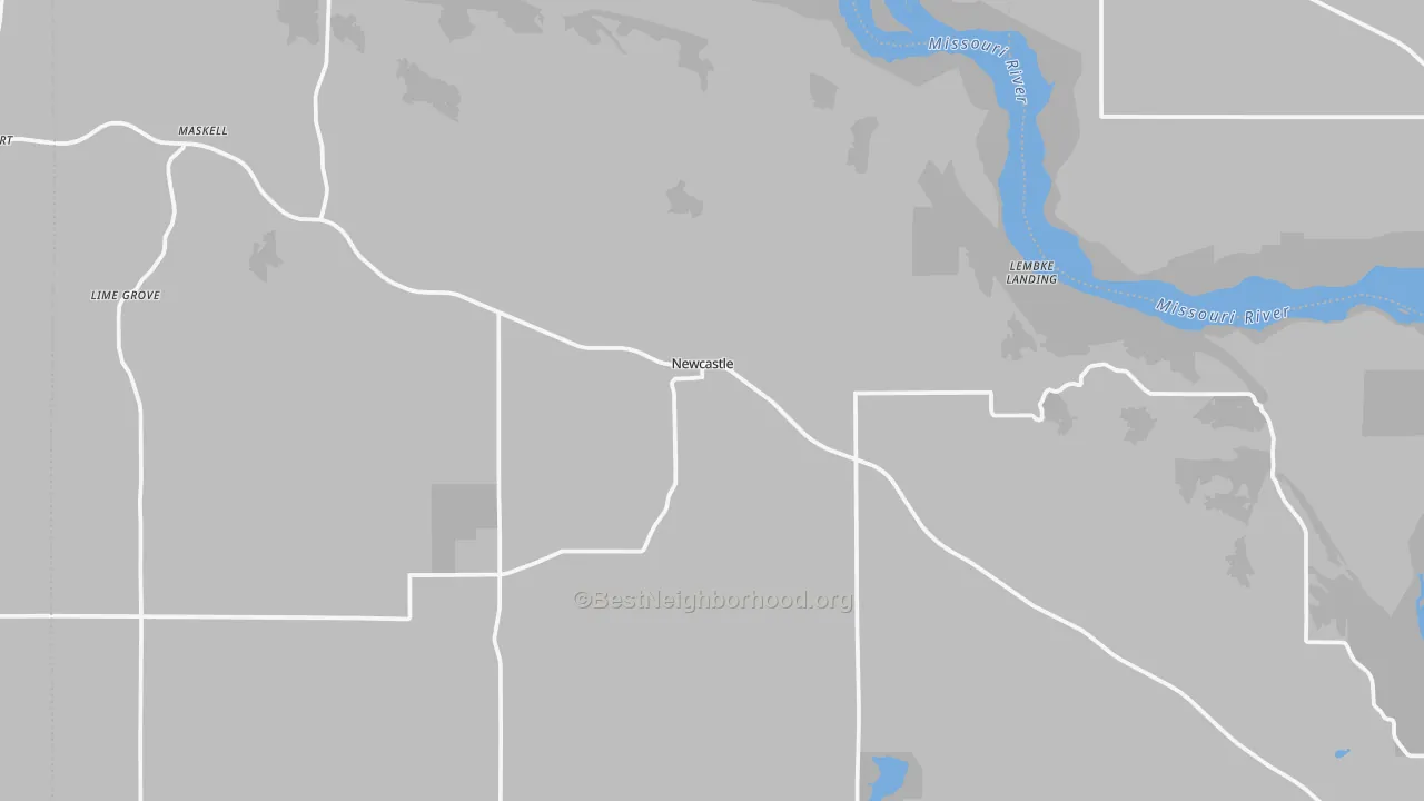Transit Grade map of Newcastle, NE