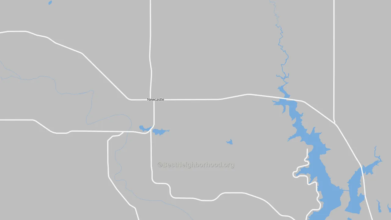 Transit Grade map of Newcastle, TX