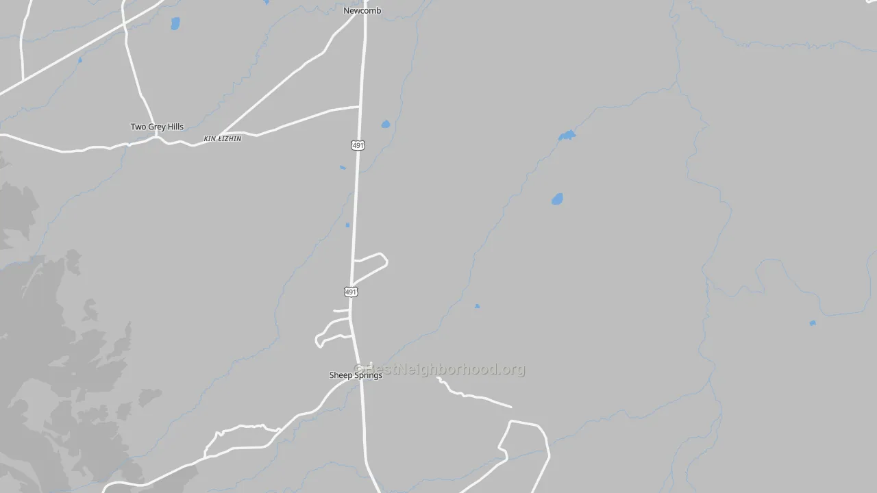 Transit Grade map of Newcomb, NM