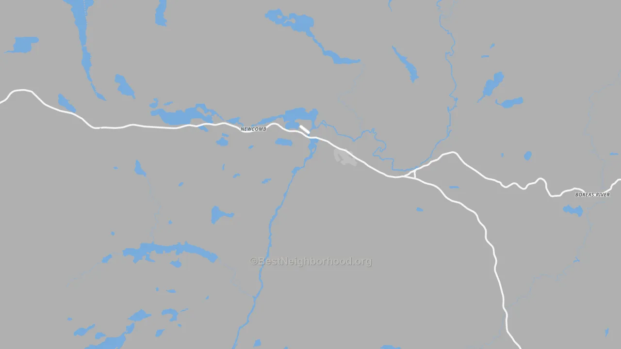 Transit Grade map of Newcomb, NY
