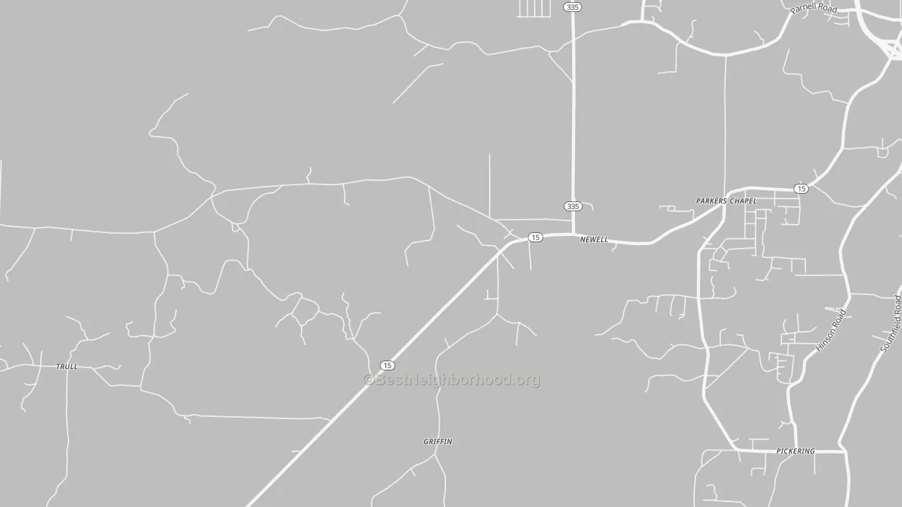 Transit Grade map of Newell, AR