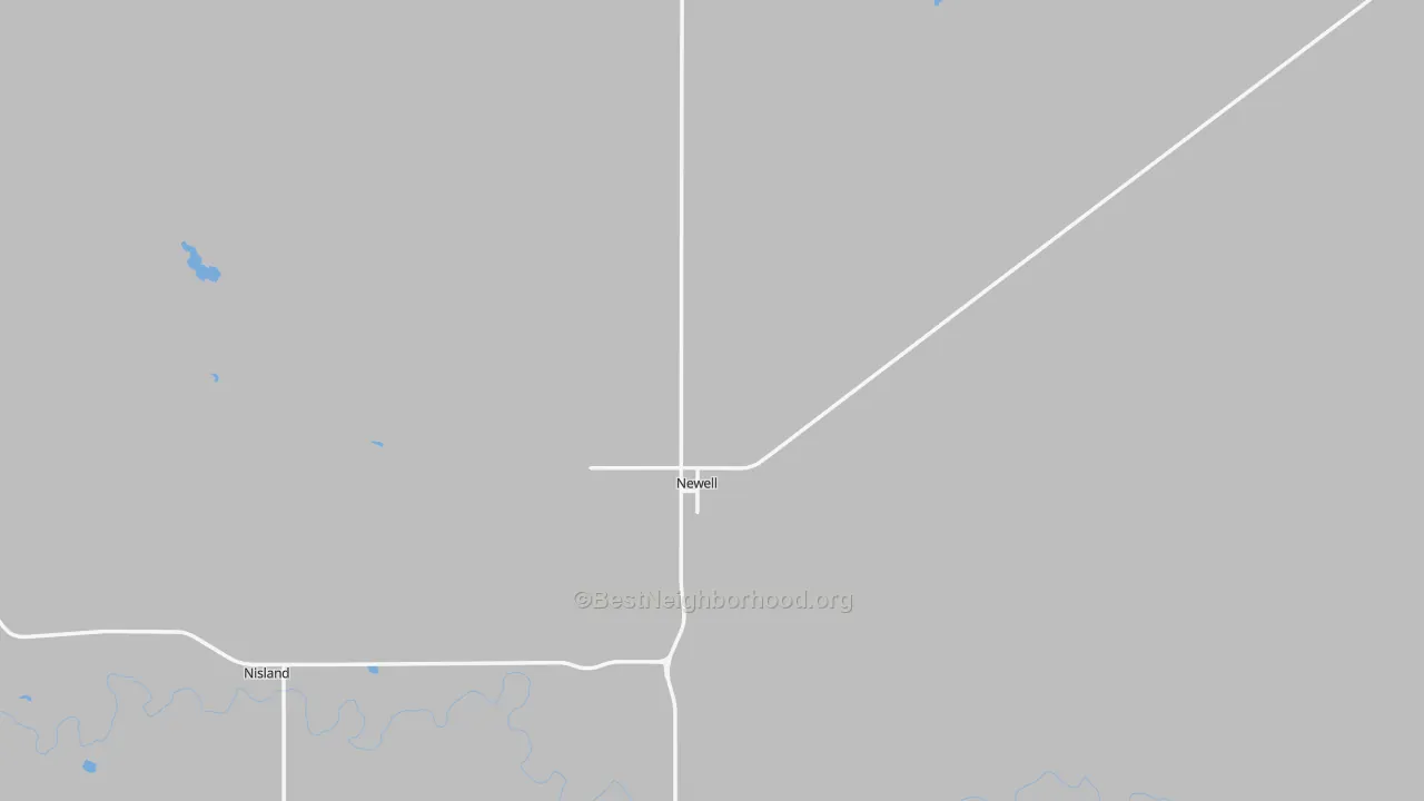 Transit Grade map of Newell, SD