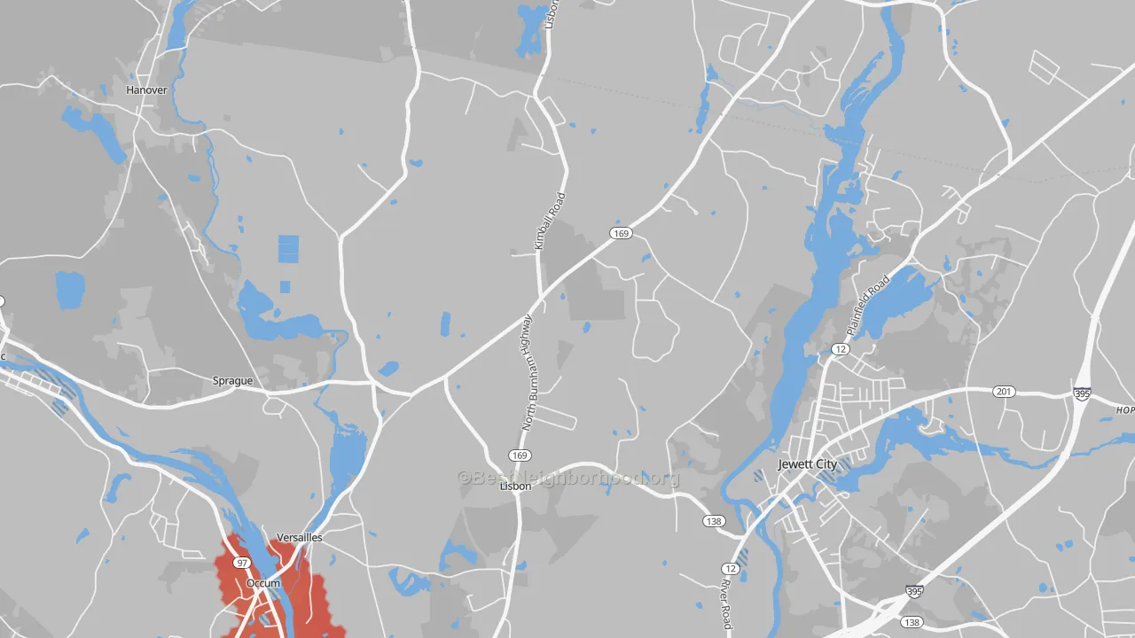 Transit Grade map of Newent, CT
