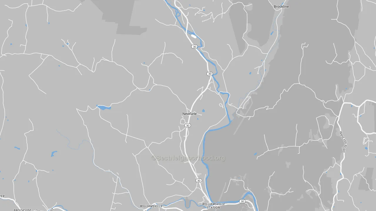 Transit Grade map of Newfane, VT