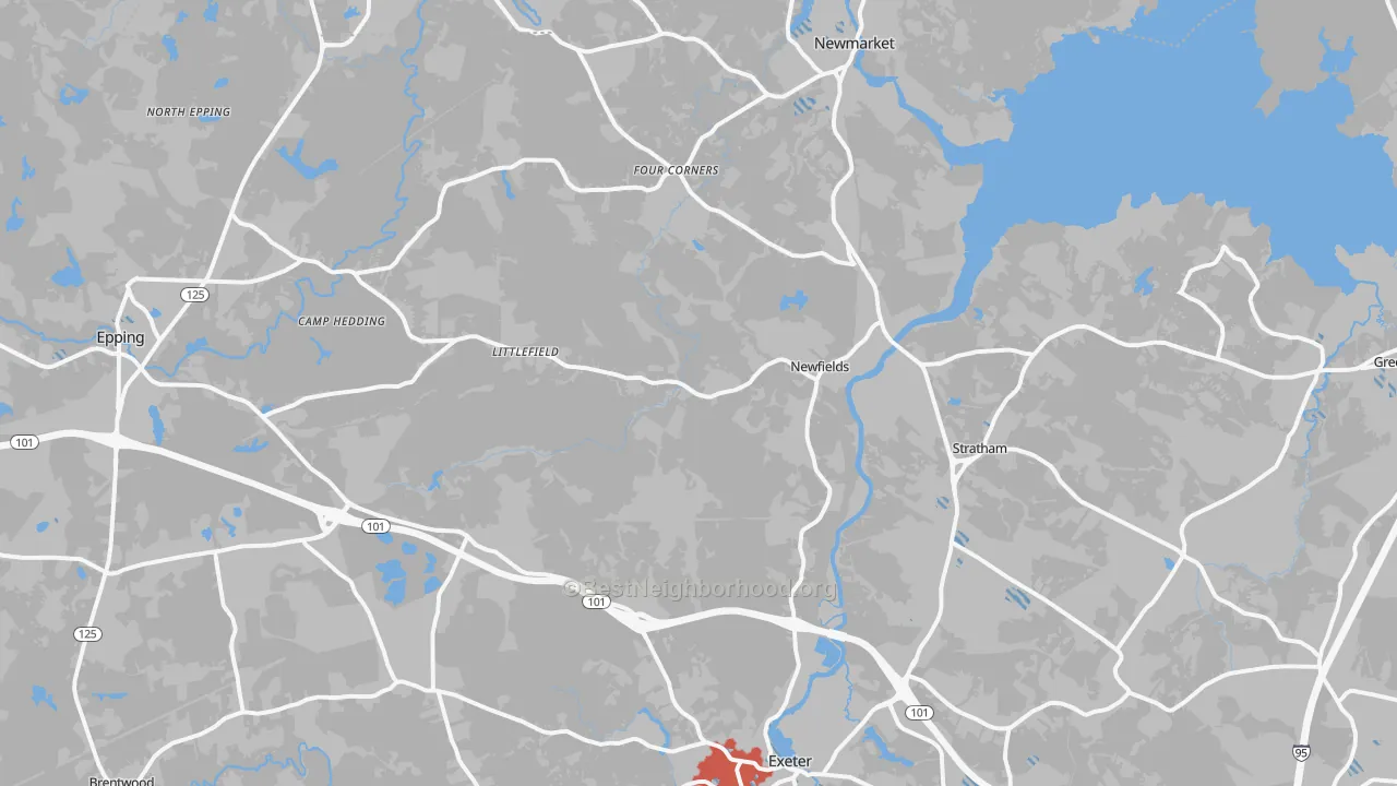 Transit Grade map of Newfields, NH