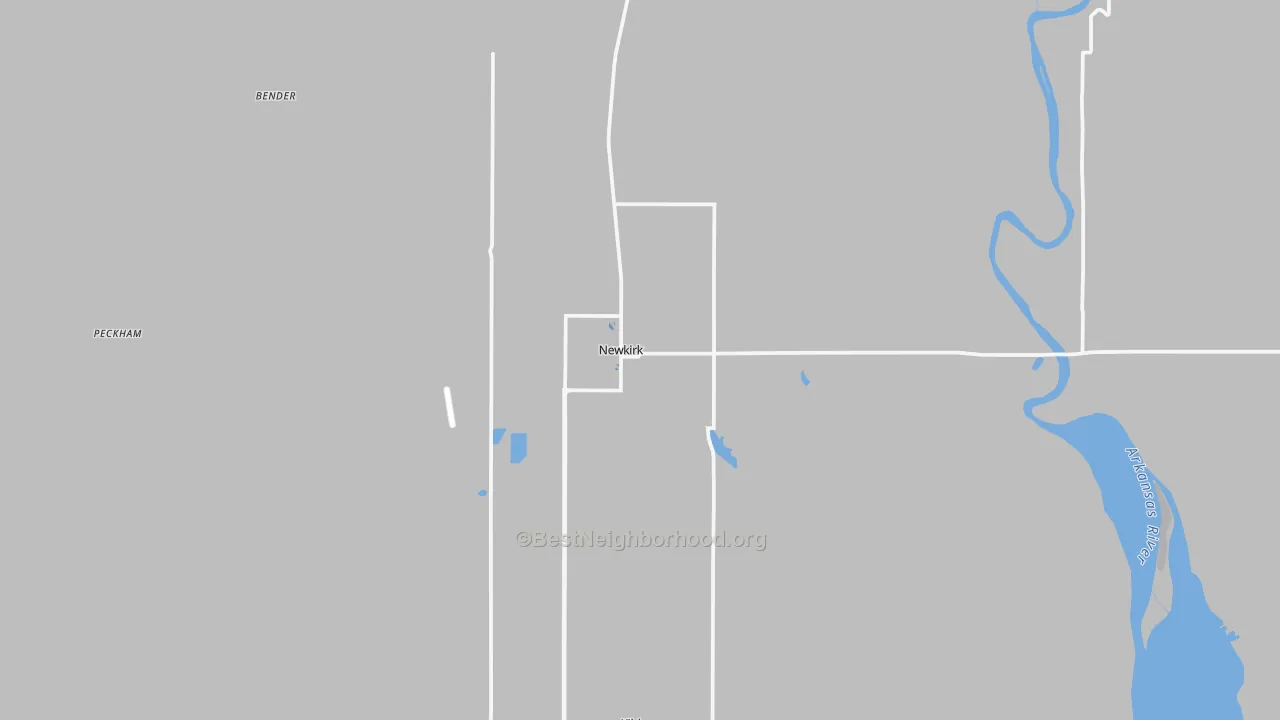 Transit Grade map of Newkirk, OK