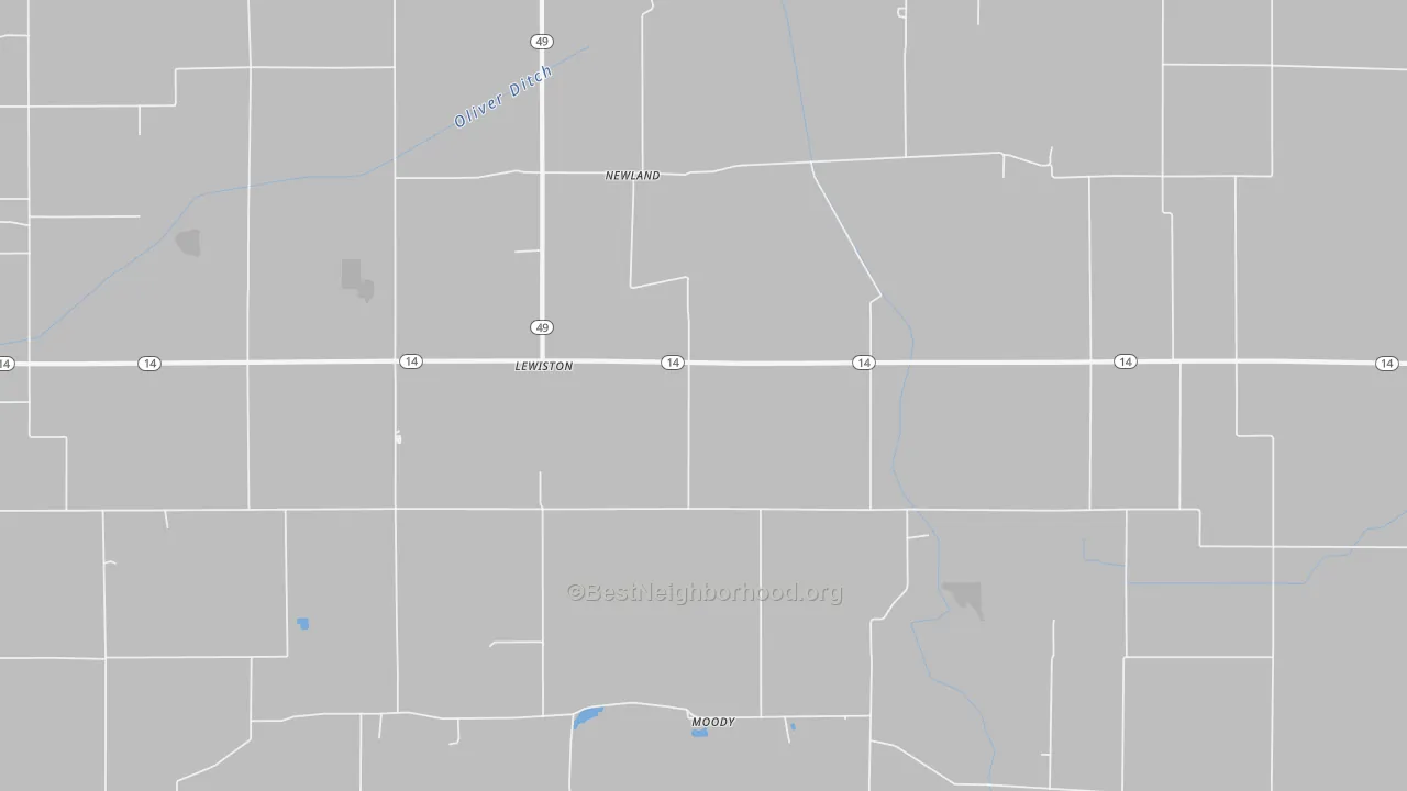 Transit Grade map of Newland, IN