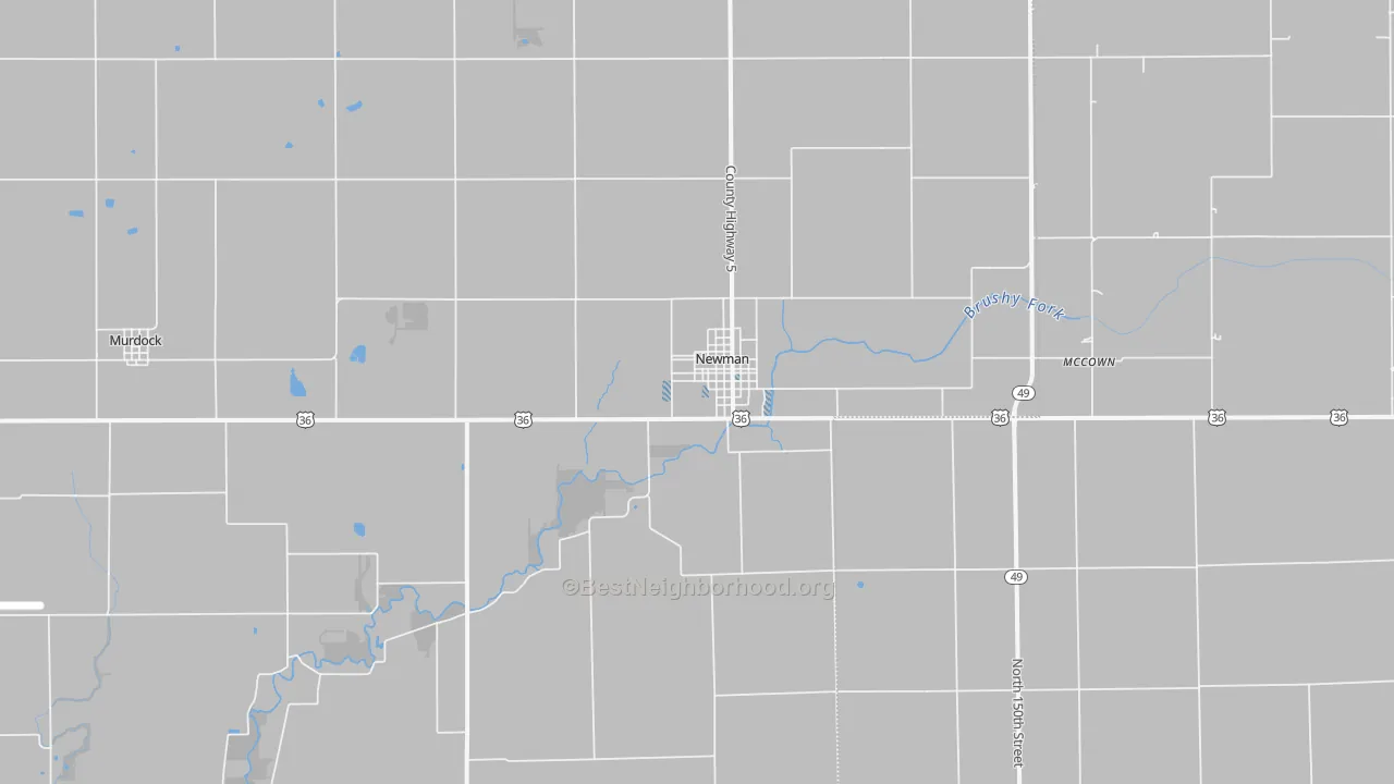 Transit Grade map of Newman, IL