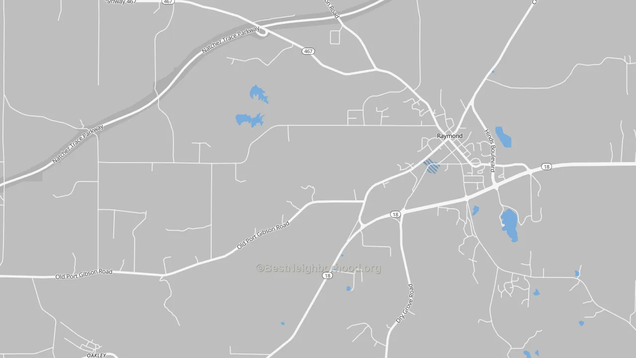 Transit Grade map of Newmans Grove, MS