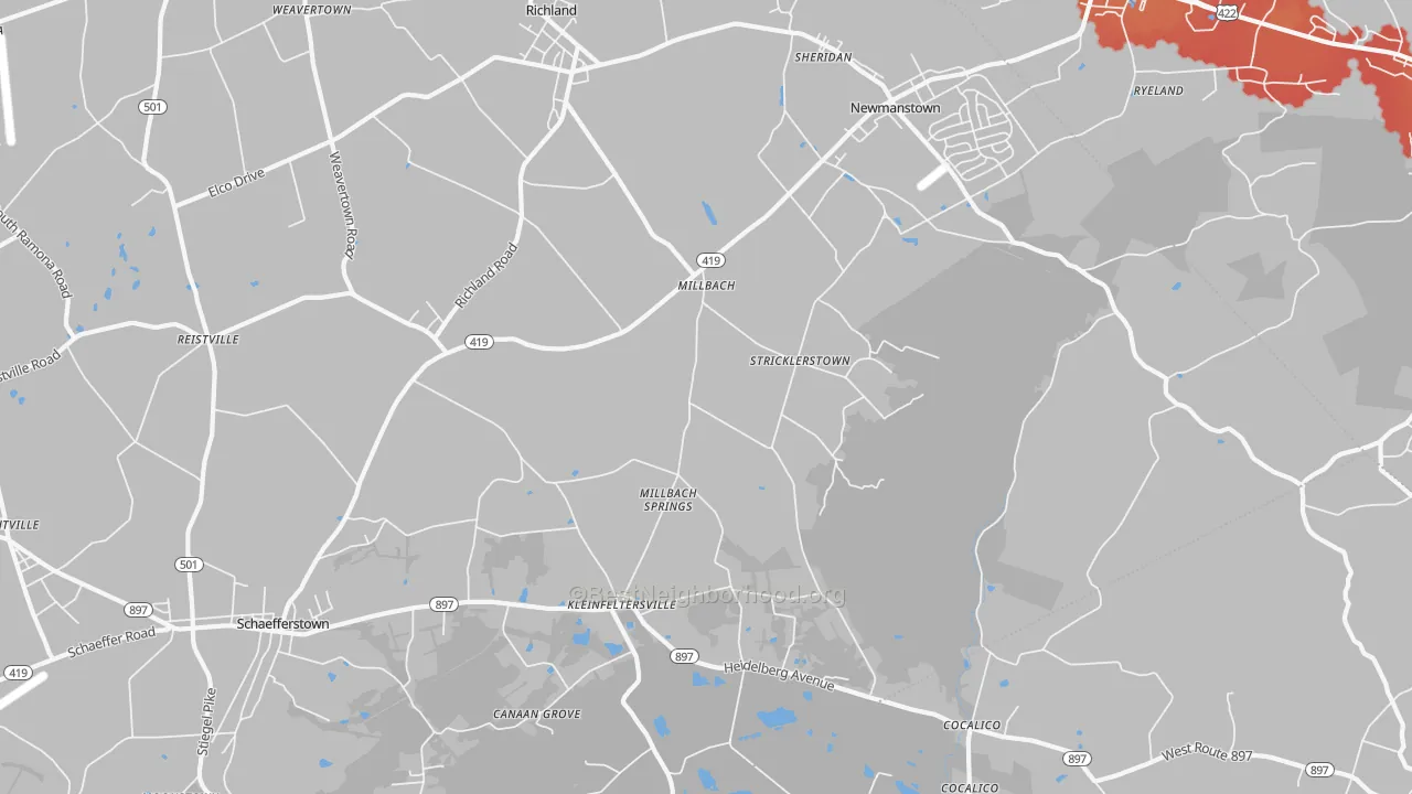 Transit Grade map of Newmanstown, PA