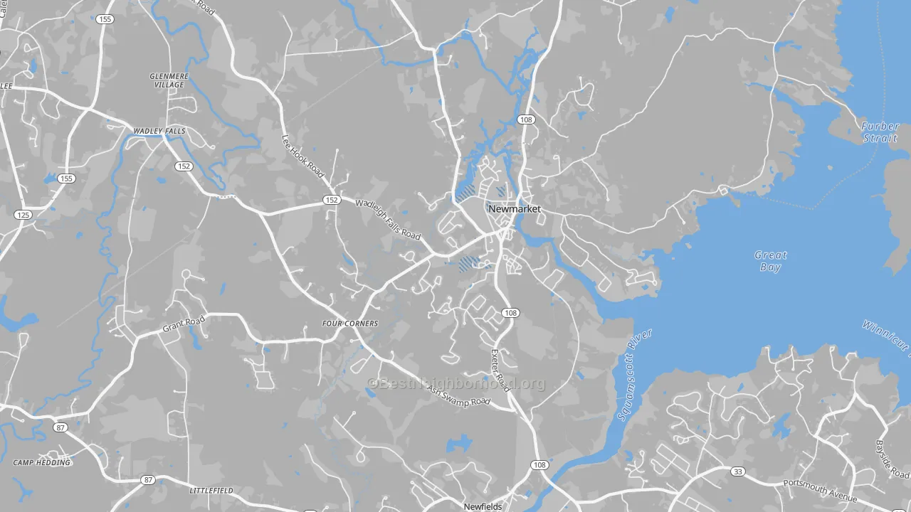 Transit Grade map of Newmarket, NH