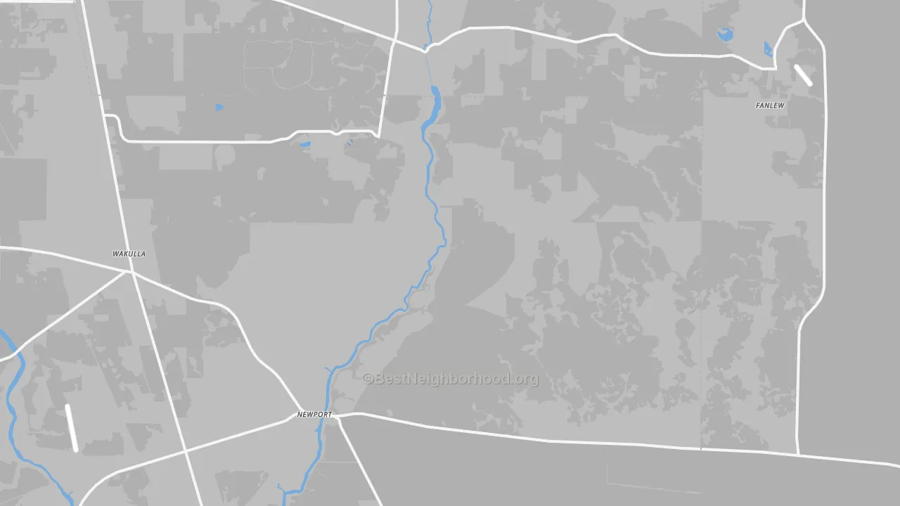 Transit Grade map of Newport, FL