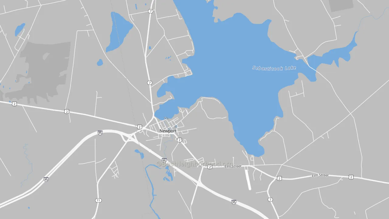 Transit Grade map of Newport, ME
