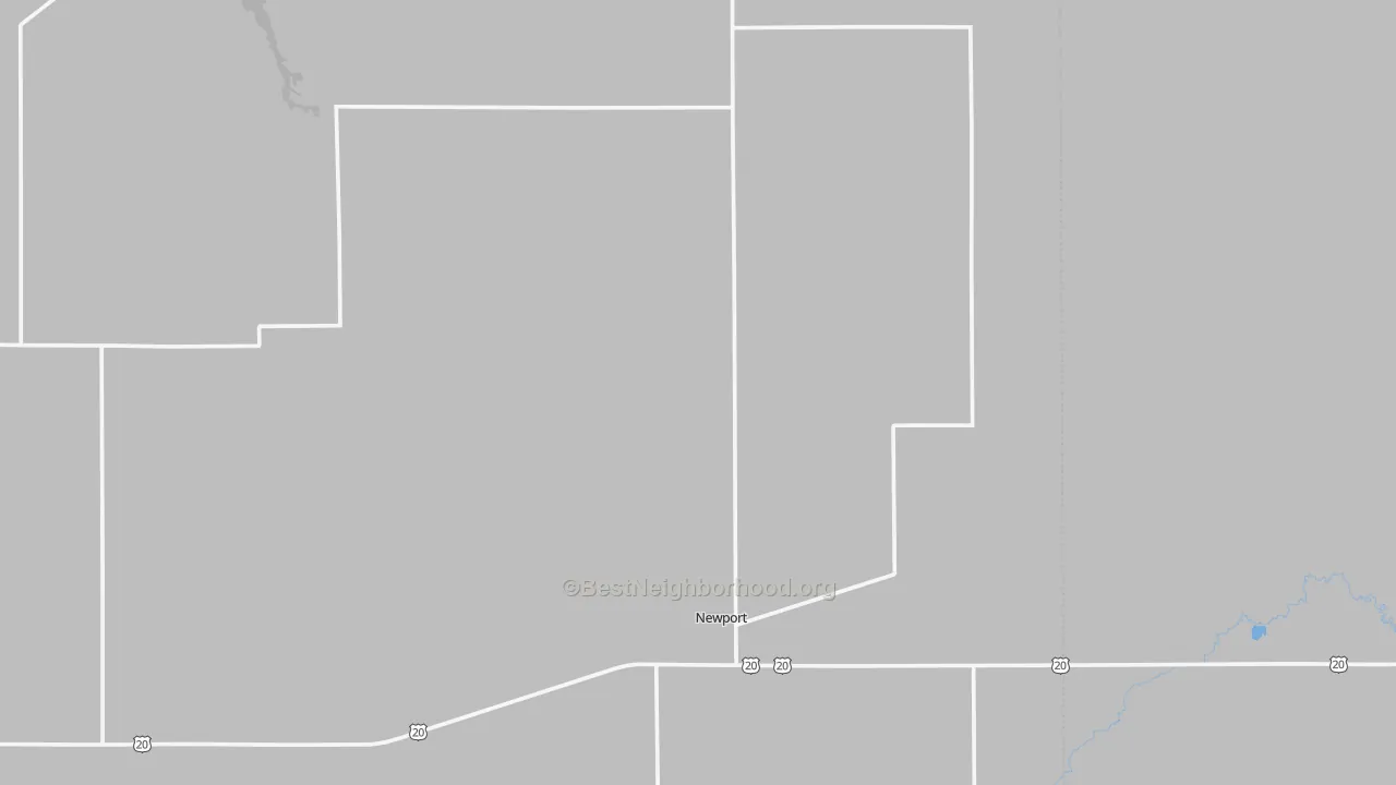 Transit Grade map of Newport, NE
