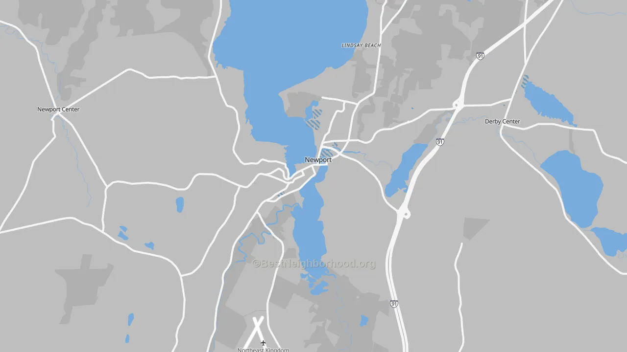 Transit Grade map of Newport, VT