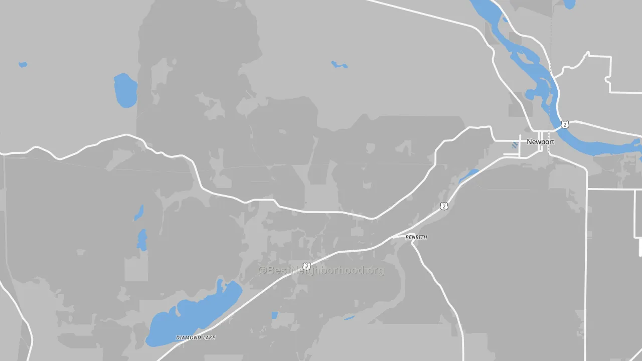 Transit Grade map of Newport, WA