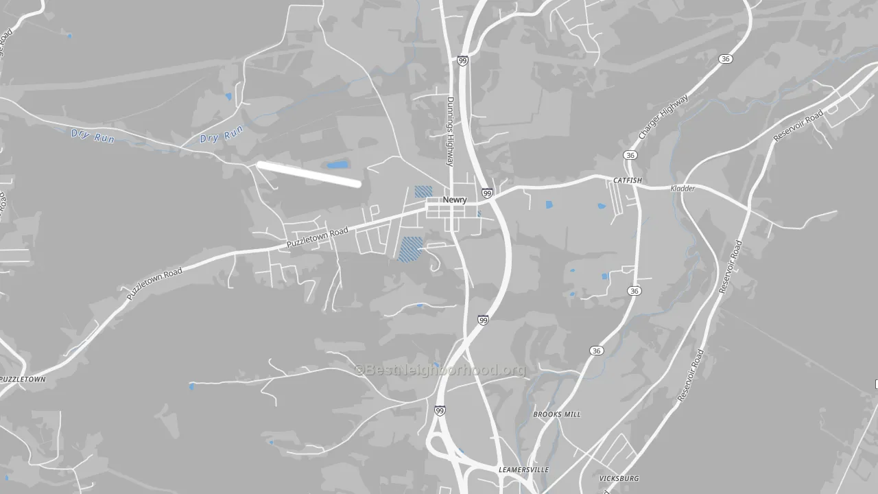 Transit Grade map of Newry, PA