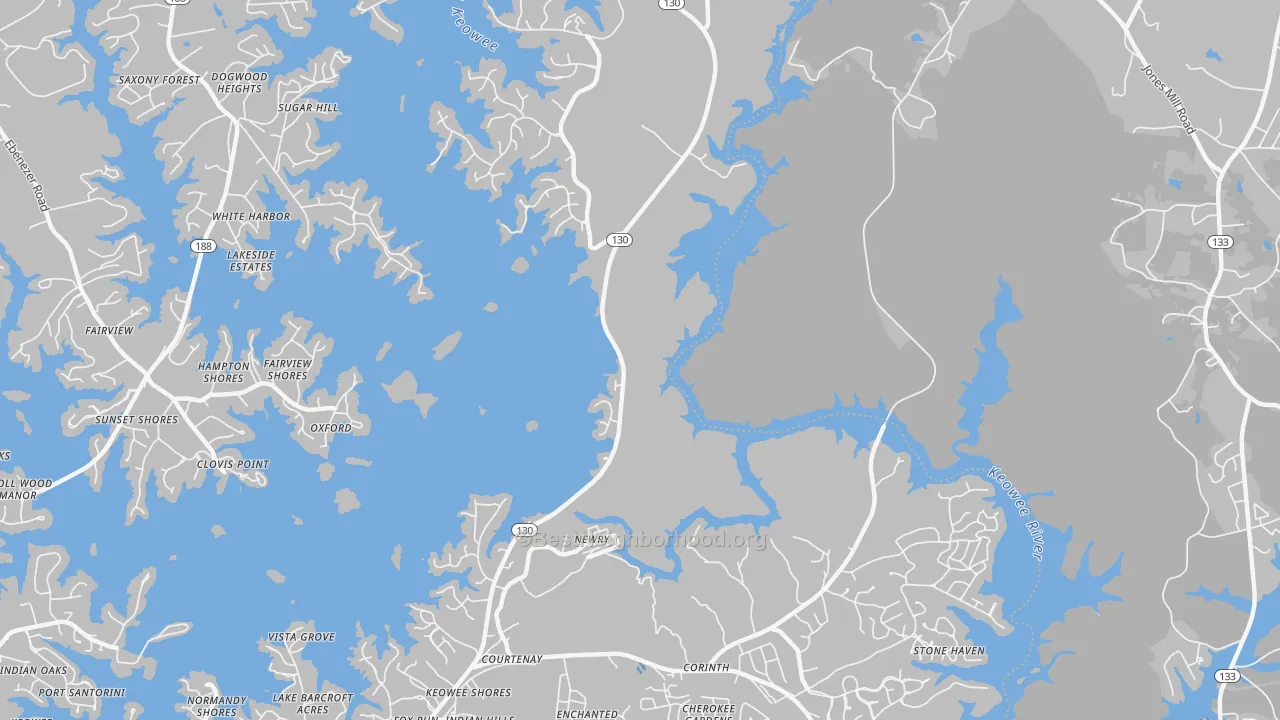 Transit Grade map of Newry, SC