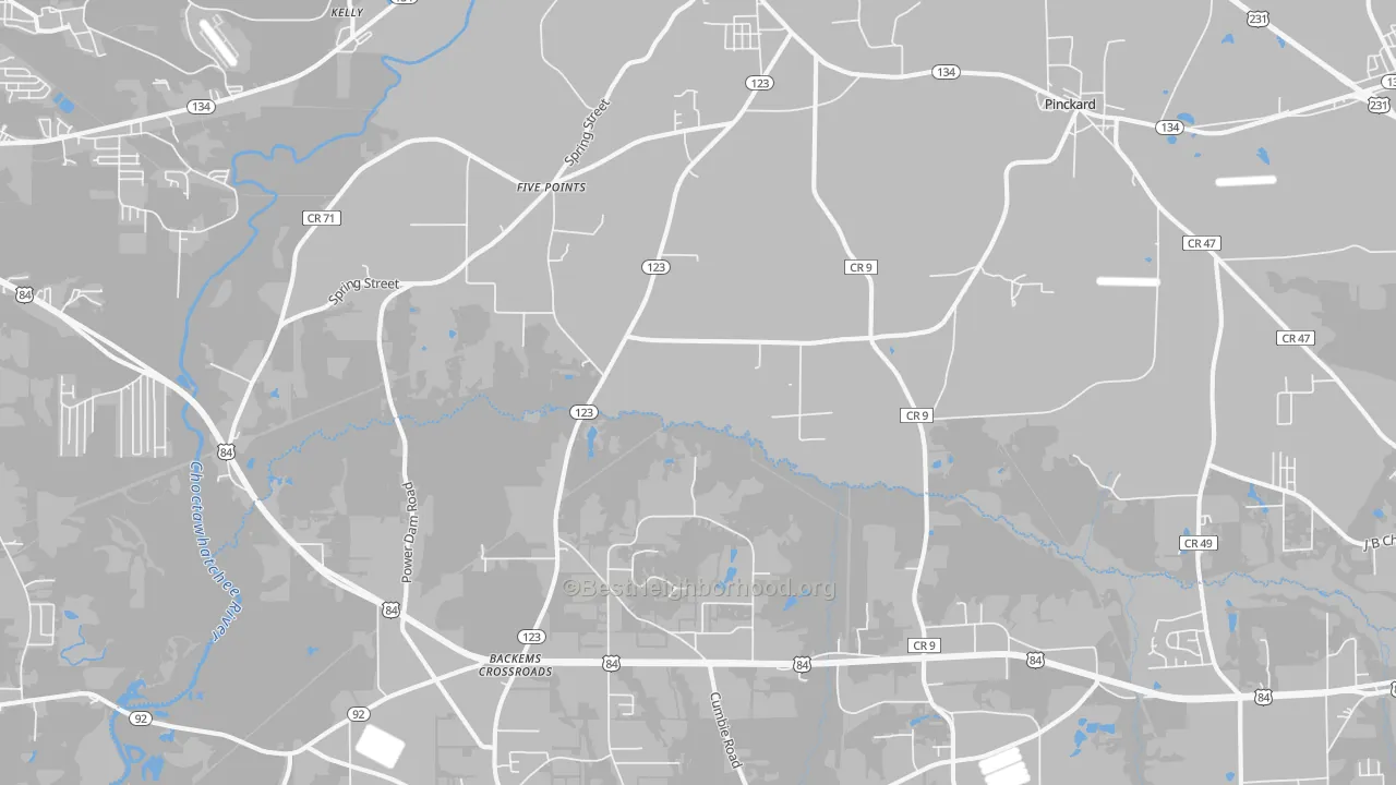 Transit Grade map of Newton, AL