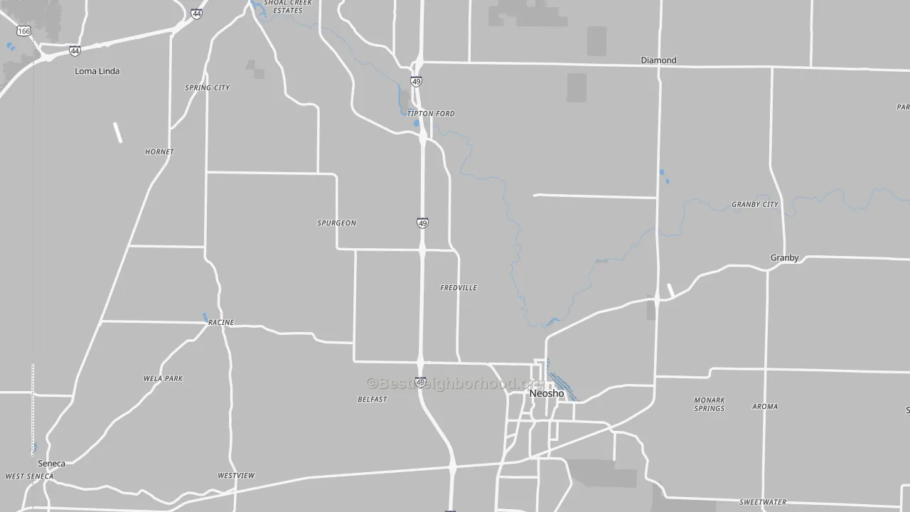Transit Grade map of Newton County, MO