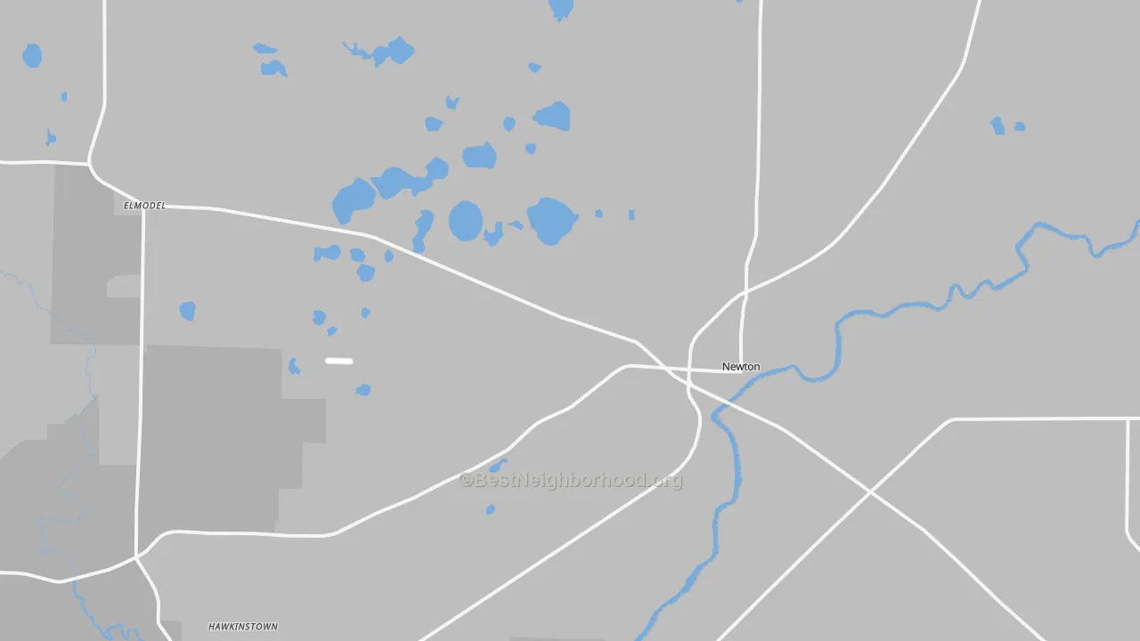 Transit Grade map of Newton, GA