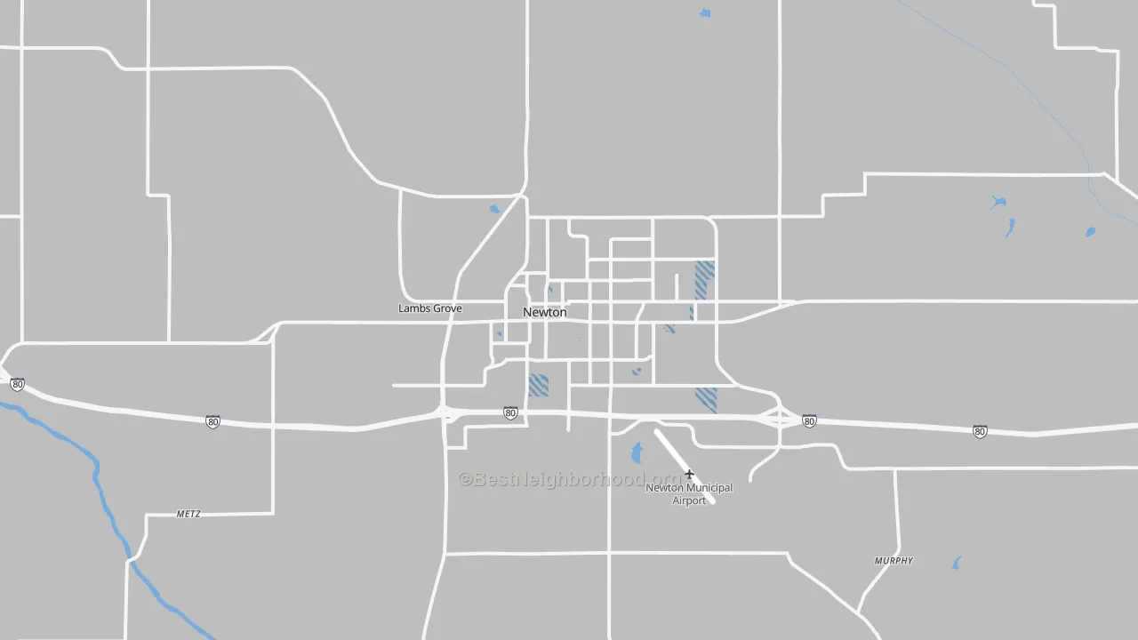Transit Grade map of Newton, IA