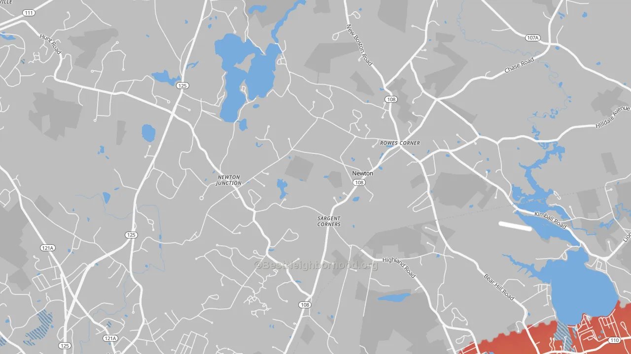 Transit Grade map of Newton, NH