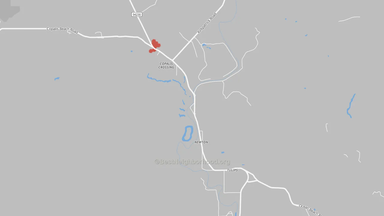 Transit Grade map of Newton, WA