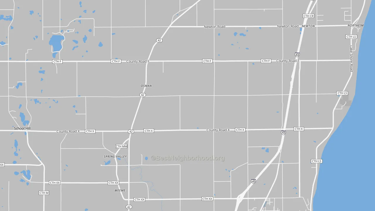 Transit Grade map of Newton, WI