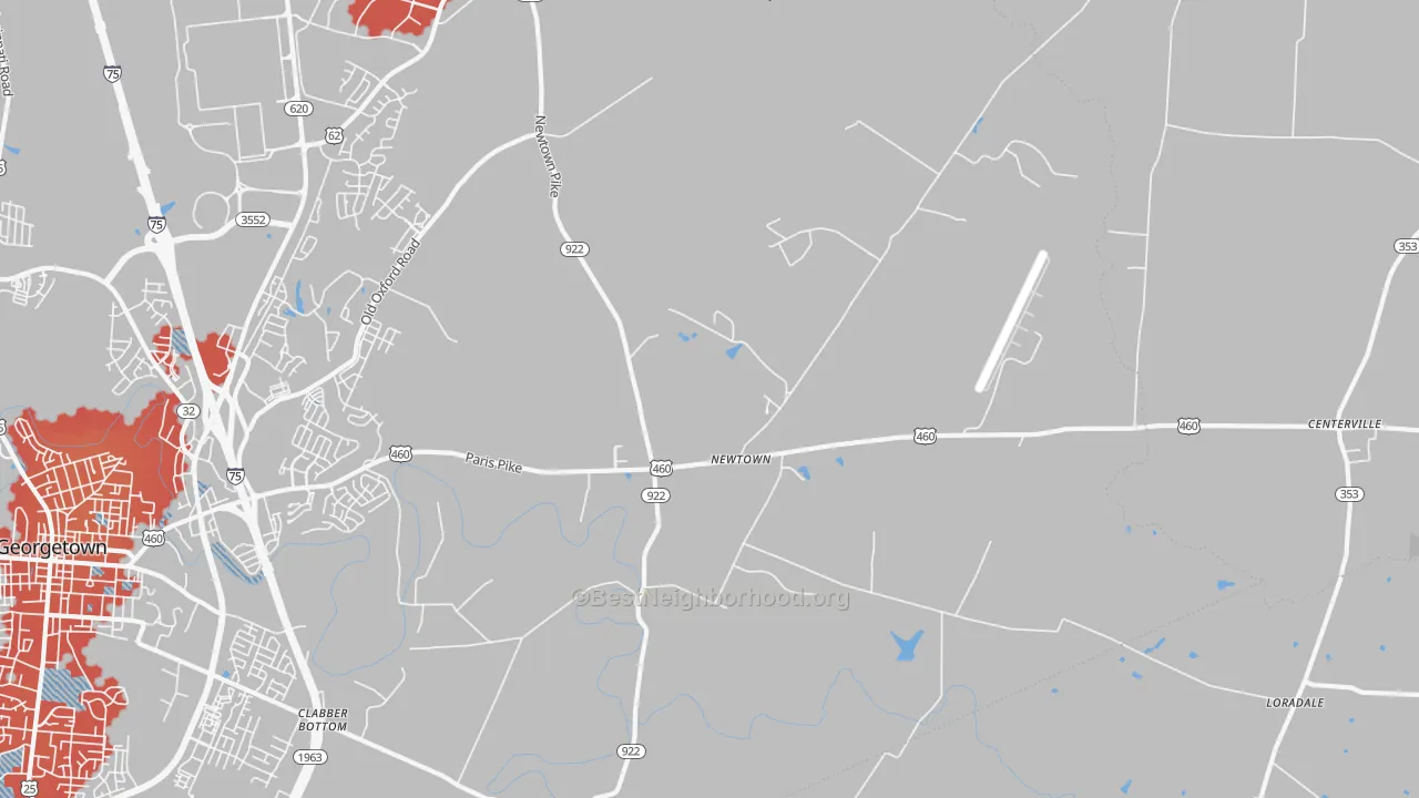 Transit Grade map of Newtown, KY