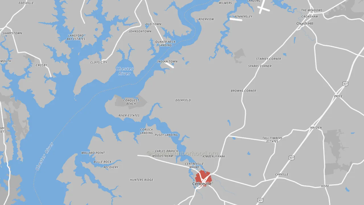 Transit Grade map of Newtown, MD